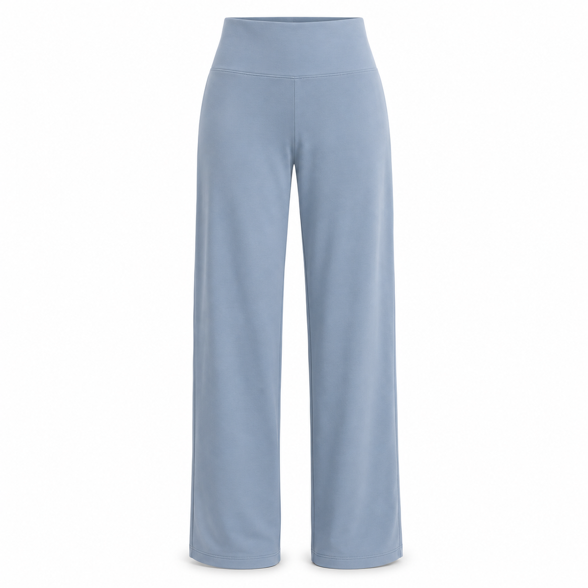 Headays Misty Blue High-Waist Straight Lounge Pants with Smooth Waistband