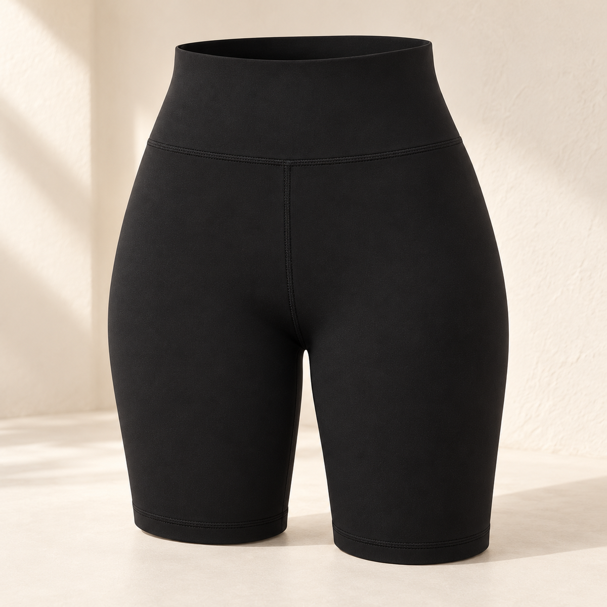 Headays Black High-Waist Soft Lounge Shorts with Smooth Waistband