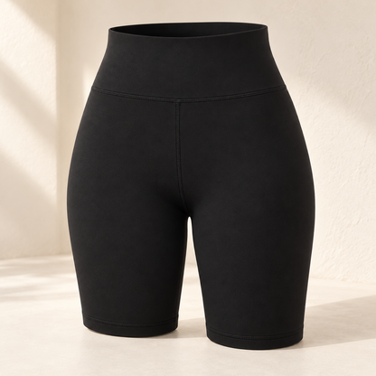 Headays Black High-Waist Soft Lounge Shorts with Smooth Waistband