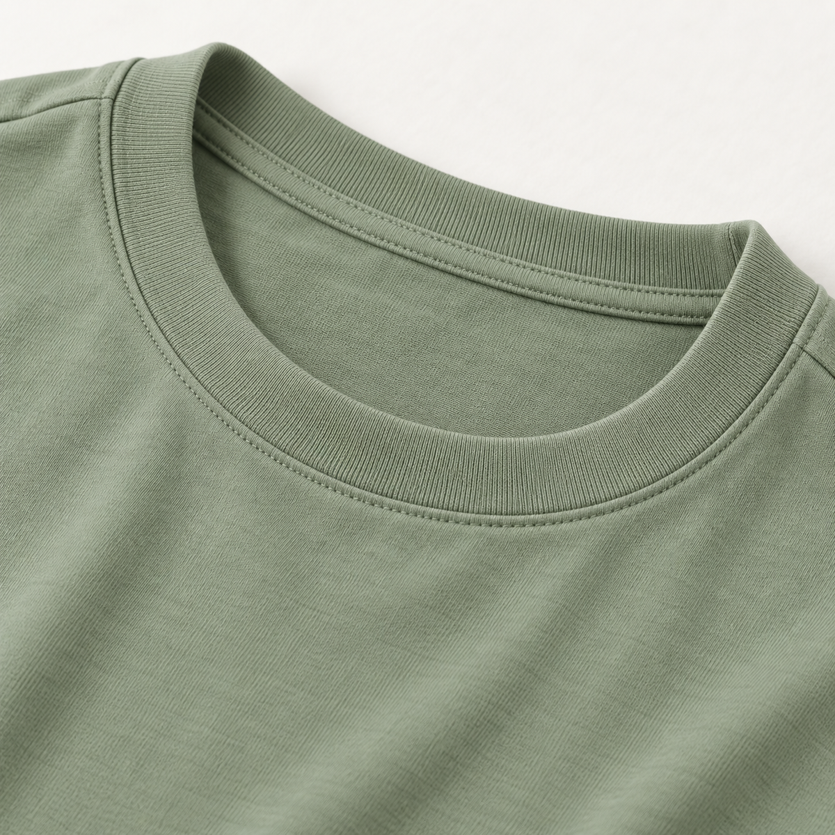 Headays Sage Green Relaxed Short-Sleeve Lounge Top with Crew Neckline