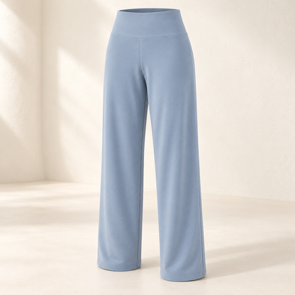 Headays Misty Blue High-Waist Straight Lounge Pants with Smooth Waistband