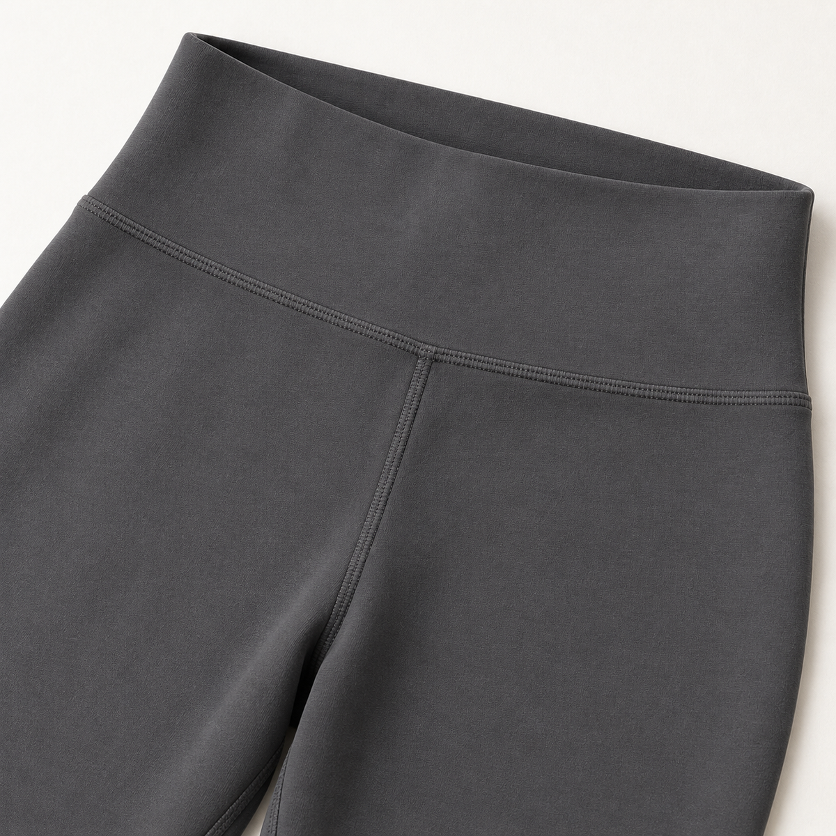 Headays Charcoal Gray High-Waist Fitted Lounge Leggings with Smooth Waistband