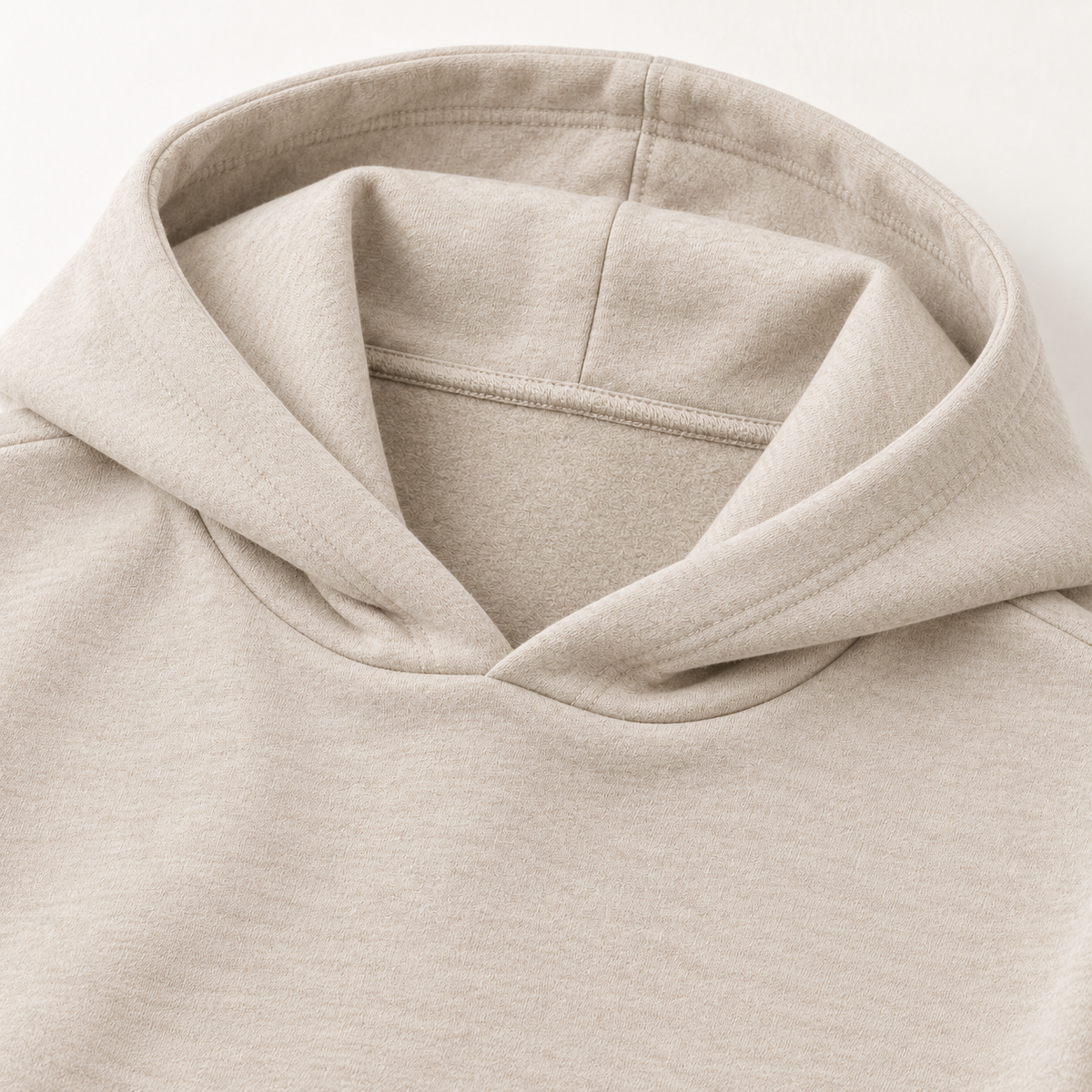 Headays Oatmeal Beige Hooded Lounge Sweatshirt with Matching Short Set Look