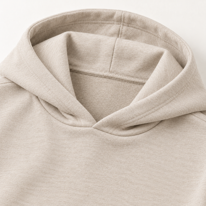 Headays Oatmeal Beige Hooded Lounge Sweatshirt with Matching Short Set Look