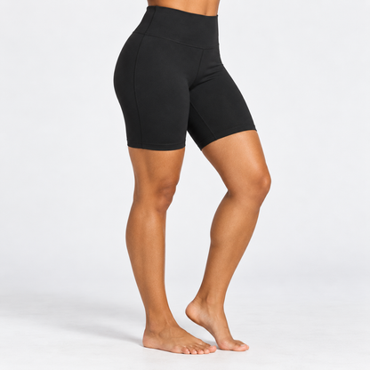 Headays Black High-Waist Soft Lounge Shorts with Smooth Waistband