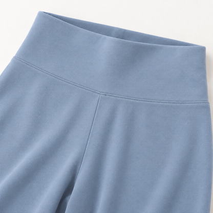 Headays Misty Blue High-Waist Straight Lounge Pants with Smooth Waistband