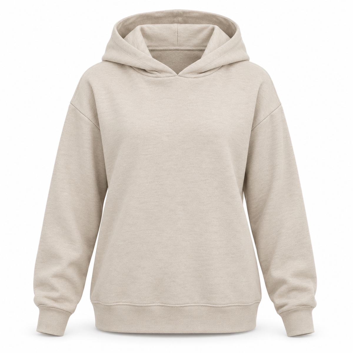 Headays Oatmeal Beige Hooded Lounge Sweatshirt with Matching Short Set Look