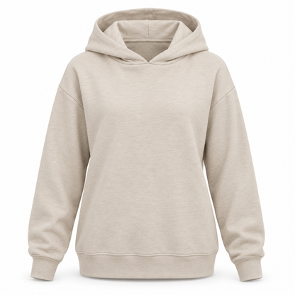Headays Oatmeal Beige Hooded Lounge Sweatshirt with Matching Short Set Look