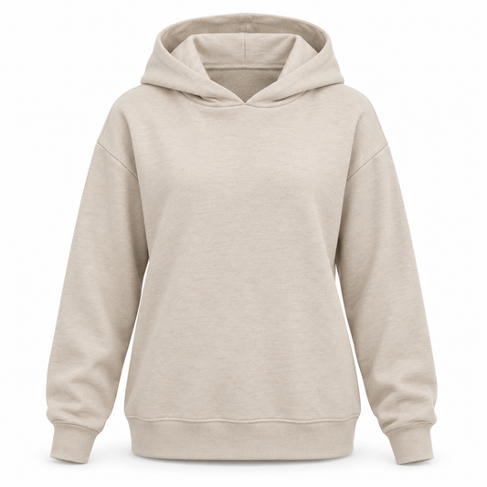 Headays Oatmeal Beige Hooded Lounge Sweatshirt with Matching Short Set Look