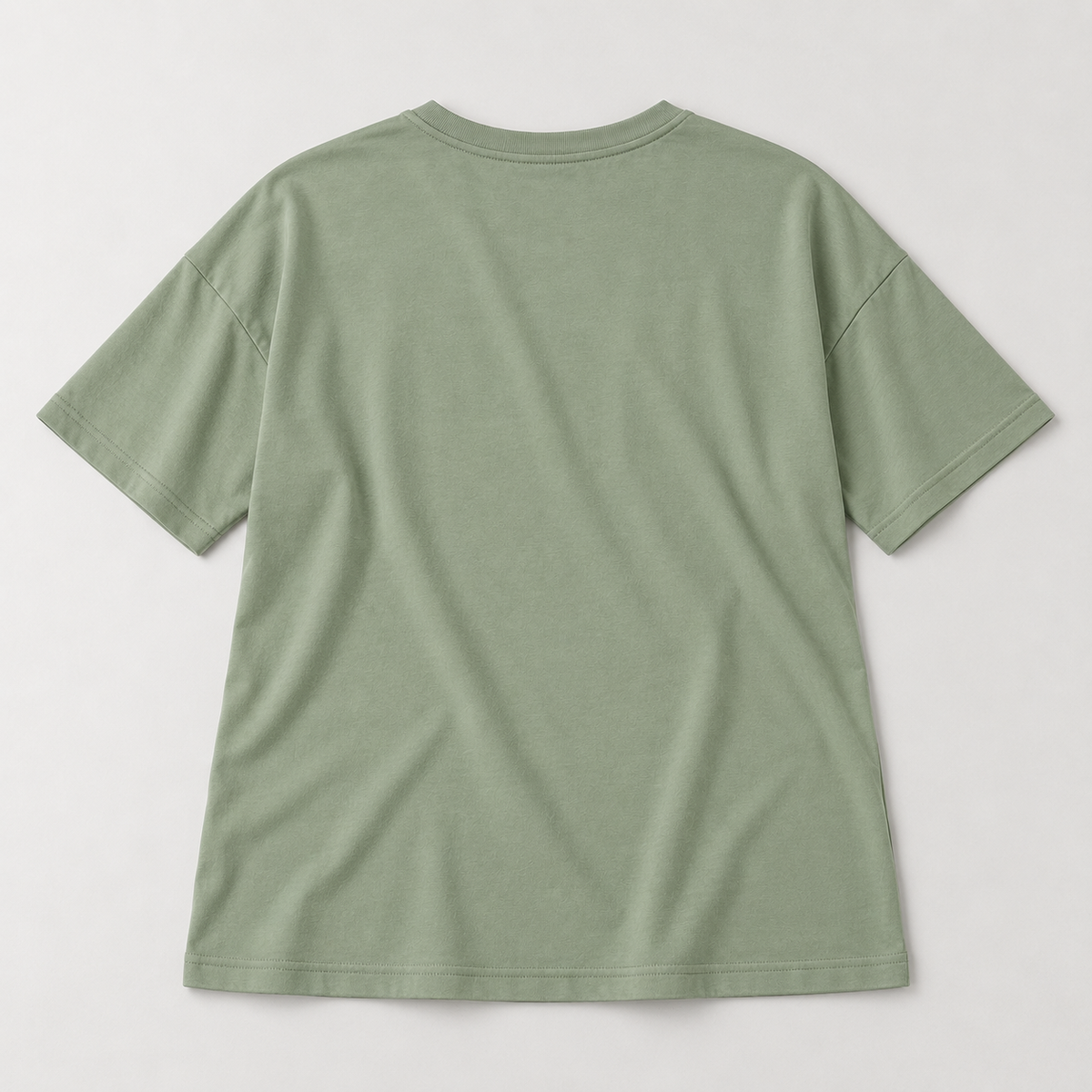 Headays Sage Green Relaxed Short-Sleeve Lounge Top with Crew Neckline